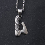 Viking Celtic Wolf Crow Double-sided Axe Pendant – Jewelry Gift Ideas — 1