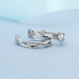 Starry Zircon Crown Couple Ring – Gifts for Couples — 6