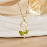 Women's Laser Gardenia Pendant Necklace – Jewelry Gift Ideas — 2