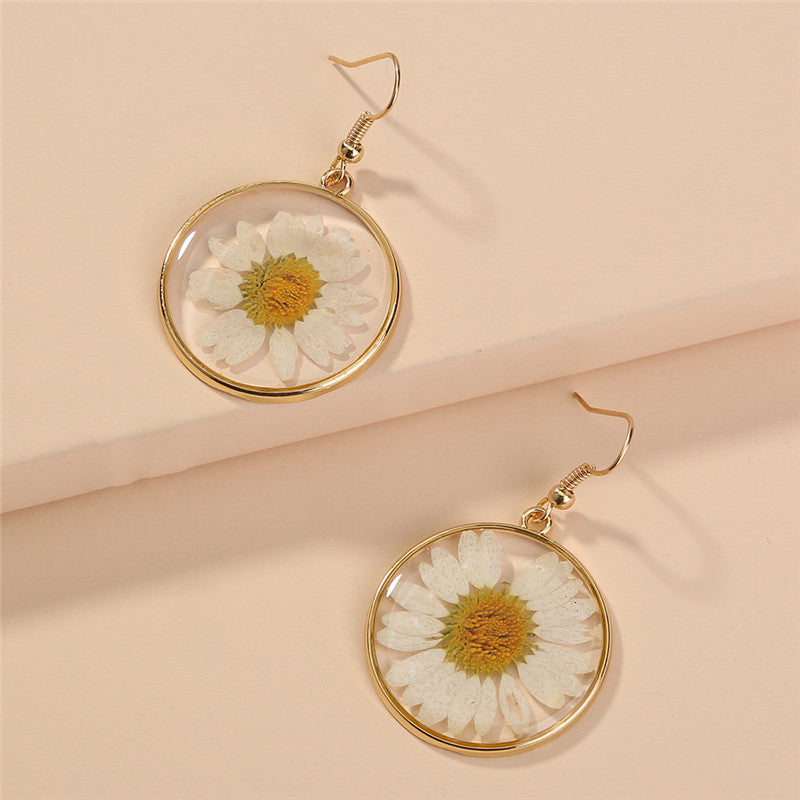 Natural Plant Dried Chrysanthemum Pendant – Jewelry Gift Ideas — 1