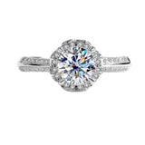 Sterling Silver Moissanite Bridal Bouquet Ring – Gift Ideas — 8