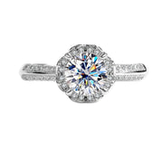 Sterling Silver Moissanite Bridal Bouquet Ring – Gift Ideas — 8