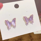 Temperament Purple Transparent Crystal Butterfly – Gifts for Her — 4
