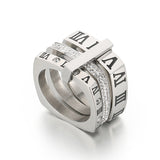 Fashion Roman Numeral Stainless Steel Ring – Stylish Gifts — 5