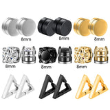 Stainless Steel Studs No Pierced Earring Ear Clip – Jewelry Gift Ideas — 18