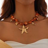Ocean Wind Shell Patch Starfish Necklace – Jewelry Gift Ideas — 9