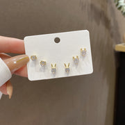 Women's Fashion Simple Silver Pin Earrings Set – Stylish Gifts — 20