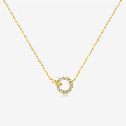 S925 Sterling Silver Ring Buckle Necklace – Jewelry Gift Ideas — 3