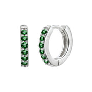 Simple Inlaid Zircon Round Multicolor Stud Earrings – Gift Ideas — 12
