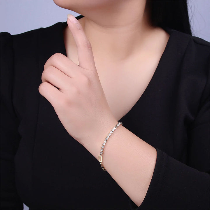 Silver Bracelet Wholesale Over Inlaid Zircon – Jewelry Gift Ideas — 1