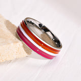 Ring Color 8mm Men's Same Color Flag Ring Foreign – Jewelry Gift Ideas — 20