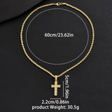 Cross All-match Diamond Pendant Necklace – Jewelry Gift Ideas — 6
