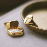 Ins Wind Ring Titanium Steel Gold-plated Flower – Unique Gift Ideas — 3