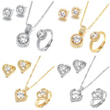 Temperament Korean Style Design Zircon Love Round – Stylish Gifts — 2