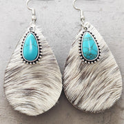 Western Animal Grain Cowhide Water Drop Turquoise – Stylish Gifts — 14