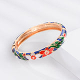 Blue Vintage Carved Flower Bracelet – Jewelry Gift Ideas — 12