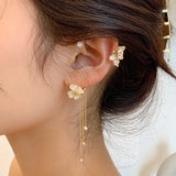 Butterfly Tassel Ear Clip Long Female Non-piercing – Gifts for Her — 1
