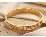 French Vintage Style Turquoise Inlaid Zircon Buckle – Stylish Gifts — 15