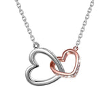 Silver Heart Two Color Necklace Double Mood – Jewelry Gift Ideas — 2