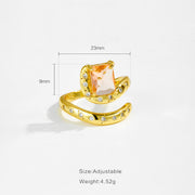 Irregular Inlaid Gradient Stone Normcore Style Ring – Stylish Gifts — 3