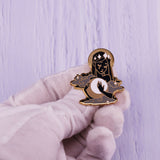 Crying Maiden And Cloud Moon Brooch – Jewelry Gift Ideas — 1