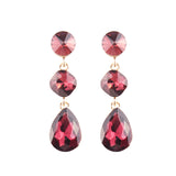 Women's Drop Shape Glass Gemstone Earrings – Gifts for Her — 5