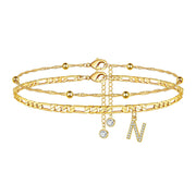 26 Letters Anklet Zircon Letters Simple – Meaningful Gifts — 4
