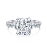 High Carbon Diamond Square Diamond S925 Ring – Gift Ideas — 4