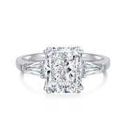 High Carbon Diamond Square Diamond S925 Ring – Gift Ideas — 4