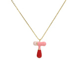 Brass Epoxy Capsule 26 Letter Necklace For Women – Jewelry Gift Ideas — 7