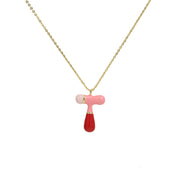 Brass Epoxy Capsule 26 Letter Necklace For Women – Jewelry Gift Ideas — 7