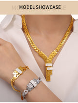 Fashion Trend Y Letter Zircon-inlaid Pendant – Jewelry Gift Ideas — 5