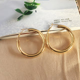 Simple European American Circle Earrings Alloy – Practical Gifts — 1