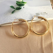 Simple European American Circle Earrings Alloy – Practical Gifts — 1
