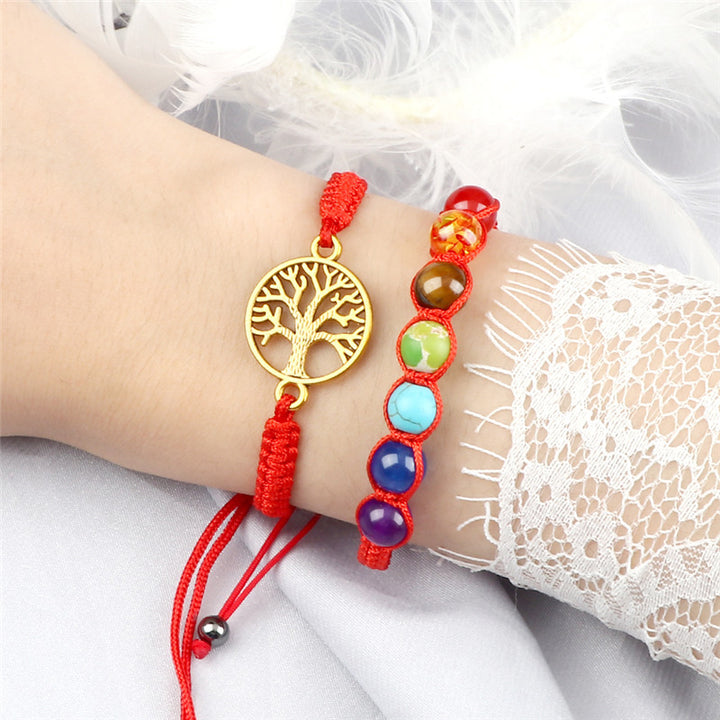 Seven Color Beaded Turquoise Handwoven Bracelet – Jewelry Gift Ideas — 1