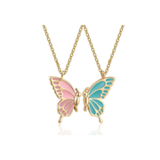 2pcs Oil Drip Butterfly Necklace Ins Creative – Jewelry Gift Ideas — 6