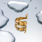 Etta Gold Serpent Ring – Holiday Gift Ideas — 5