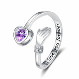 Love Hug Hands Diamond-studded Ring Female – Gifts for Her — 8