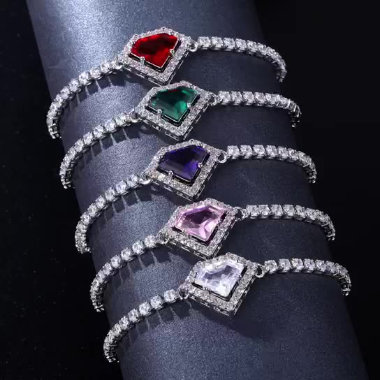 Colorful Zircon Bracelet Elegant And Chic – Jewelry Gift Ideas — 1