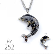 Dolphin Steampunk Electronic Pendant Necklace – Jewelry Gift Ideas — 5