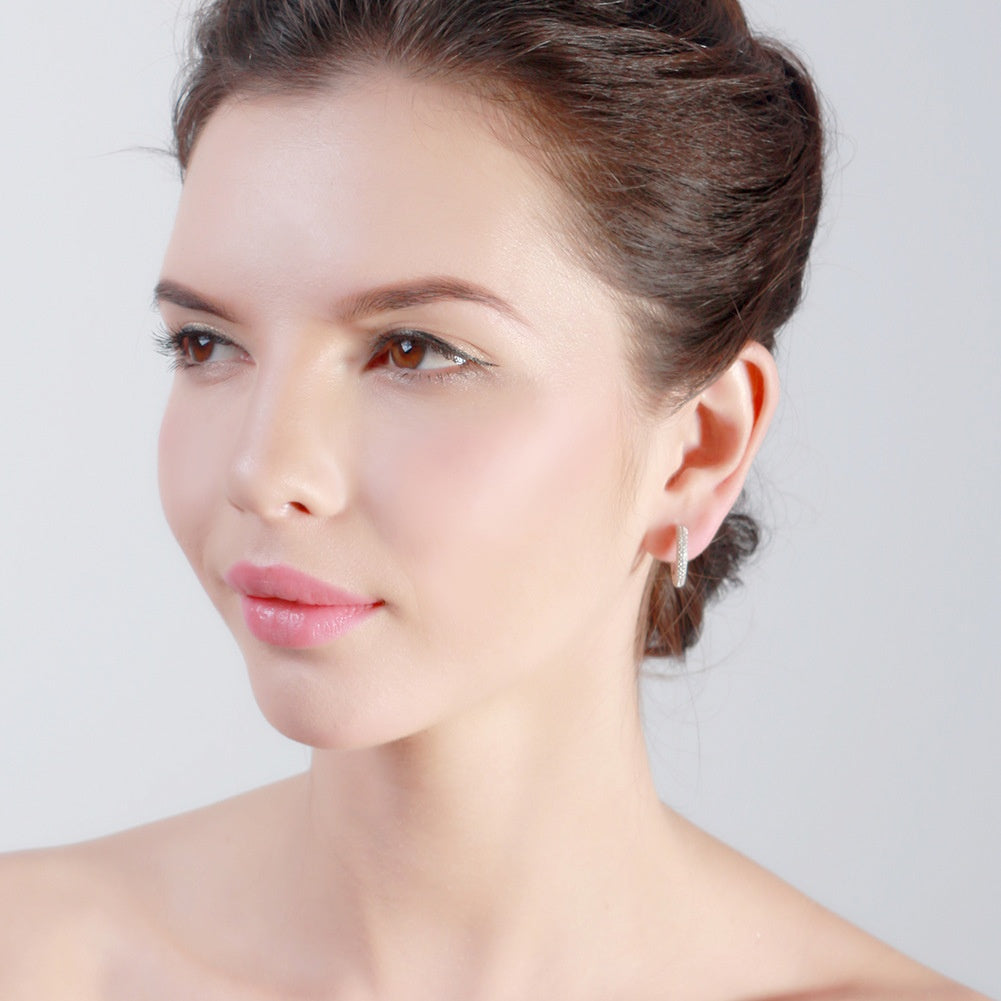 Hollow Diamond Zircon Earrings – Holiday Gift Ideas — 1