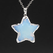Star Moon Faceted Pendant White Crystal – Jewelry Gift Ideas — 17