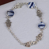 Ethnic Blue Dyed Tie-dye Bracelet Hand-stitched – Jewelry Gift Ideas — 14