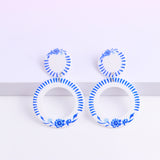 Blue And White Porcelain Series Eardrops Are Simple – Stylish Gifts — 4