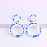 Blue And White Porcelain Series Eardrops Are Simple – Stylish Gifts — 4