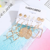 Metal Exaggerated Big Circle Earrings Set – Stylish Gifts — 17