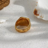 Retro Style Lava Irregular Pattern Ring – Stylish Gifts — 3
