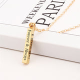 Long Stainless Steel I LOVE YOU Wishing Column – Jewelry Gift Ideas — 2