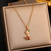 26 English Letters Enamel Elegant Sweet Necklace – Jewelry Gift Ideas — 10