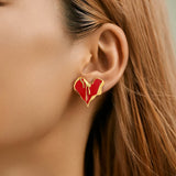 Liquid Irregular Heart-shaped Dripping Stud Earrings – Gifts for Her — 1